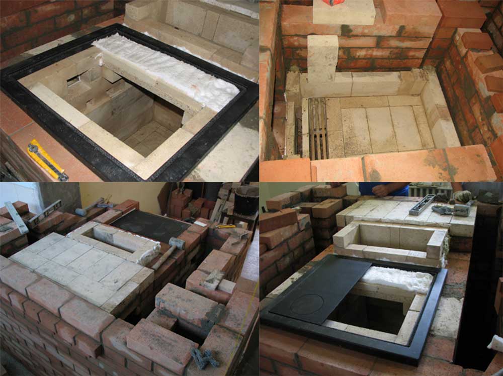 Основные работы для кладки печь из кирпича своими руками